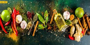 NAKLEJKI DO KUCHNI NA ŚCIANĘ LAMINAT Przyprawy Kuchnia 