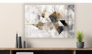 Obraz na płótnie ARTYSTYCZNY NIEŁAD geometryczny do salonu biura