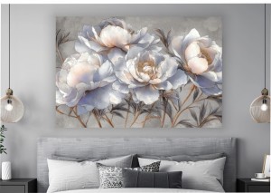 Obraz na płótnie BUKIET JASNYCH KWIATÓW nowoczesny DO SALONU