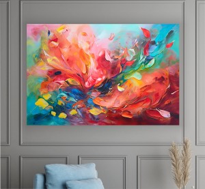 KOLOROWY NIEŁAD obraz canvas na płótnie do salonu