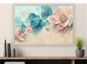Nowoczesny obraz na płótnie do salonu STAROMODNE KWIATY