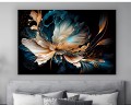 Duży Obraz Kwiat Glamour na płótnie do salonu na ścianę 