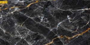 NAKLEJKI DO KUCHNI NA ŚCIANĘ LAMINAT Czarny Marmur Złota Linia