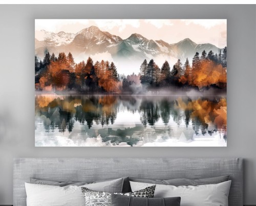 Nowoczesny obraz na płótnie do salonu JESIENNY KRAJOBRAZ 