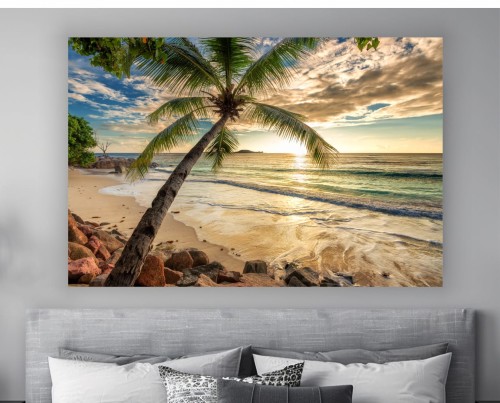 Wakacyjny obraz na płótnie do salonu LETNIA PLAŻA