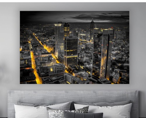 Obraz MIASTO NOCĄ Nowoczesny canvas na płótnie do salonu 