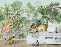 FOTOTAPETA dla dzieci ścienna TROPICAL zwierzęta w tropikalnym lesie 
