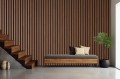 FOTOTAPETA drewniane panele listwy imitacja  do salonu sypialni LAMELE 