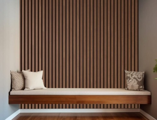 FOTOTAPETA drewniane panele listwy imitacja  do salonu sypialni LAMELE 