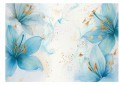 FOTOTAPETA niebieskie kwiatki do salonu sypialni BLUME 