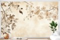 FOTOTAPETA kwiaty liście do salonu sypialni RAMO