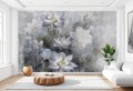 FOTOTAPETA kwiaty lotosu beton struktura do salonu sypialni LOTUS 