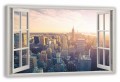 Obraz okno new York NY widok przez okno
