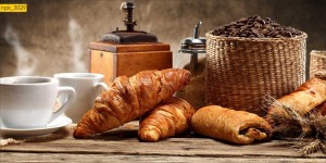 NAKLEJKI DO KUCHNI NA ŚCIANĘ LAMINAT Kawa Kawiarnia 