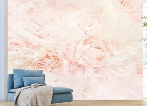 FOTOTAPETA delikatne kwiaty piwonie tło PEONY