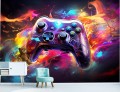 FOTOTAPETA młodzieżowa GAMING PAD KONTROLER GRA 