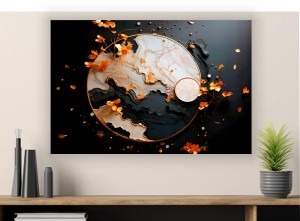 Obraz nowoczesny canvas na płótnie ABSTRAKCJA MARMUR CZARNY