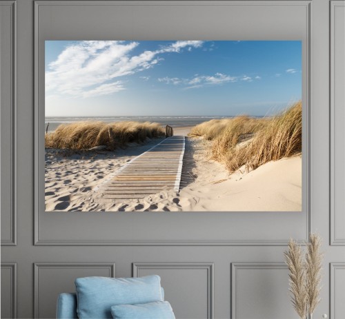 Obraz morze plaża Bałtyk na płótnie CANVAS DO SALONU SYPIALNI 