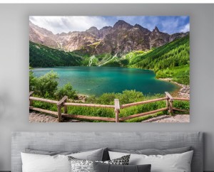 Obraz MORSKIE OKO JEZIORO TATRY GÓRY na płótnie do salonu 