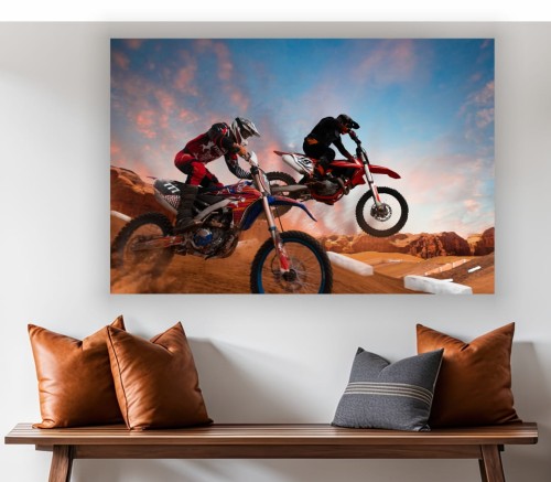 Obraz na płótnie canvas CROSS MOTOCROSS SPORT 
