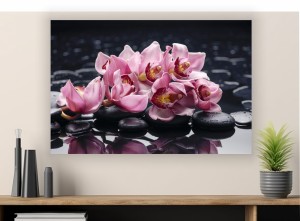 Obraz SPA KWIATY ZEN na płótnie canvas do salonu 