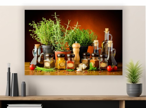 obraz na płótnie canvas przyprawy zioła