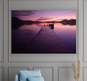obraz na płótnie canvas POMOST JEZIOR