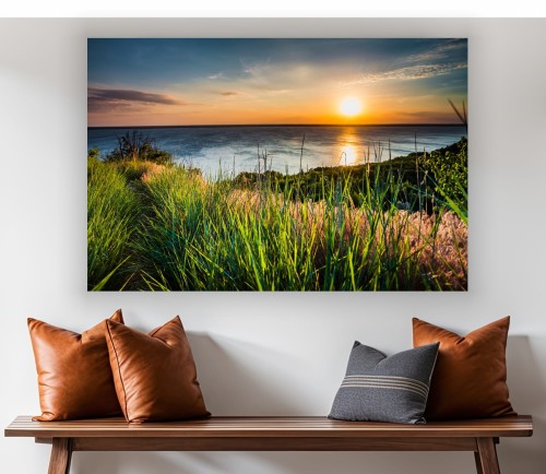 Obraz do salonu na płótnie CANVAS zachód słońca OCEAN NATUR
