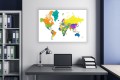 obraz na płótnie canvas MAPA ŚWIATA