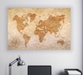 obraz na płótnie canvas STARA MAPA ŚWIATA