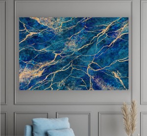 obraz na płótnie canvas marmur  złote linie 