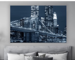 obraz na płótnie canvas MANHATTAN NOCĄ 