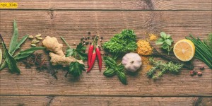 NAKLEJKI DO KUCHNI NA ŚCIANĘ LAMINAT Przyprawy Drewno Kuchnia