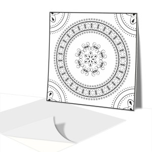 Płytki  Winylowe Samoprzylepne Na Ścianę Mandala ornament