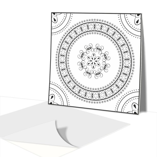 Płytki  Winylowe Samoprzylepne Na Ścianę Mandala ornament
