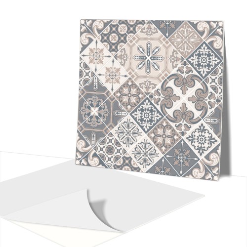 Płytki Samoprzylepne pcv  Na Ścianę SZARA MOZAIKA PATCHWORK