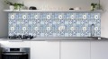 KAFELKI Winylowe Samoprzylepne Na Ścianę Arabski patchwork Błękit