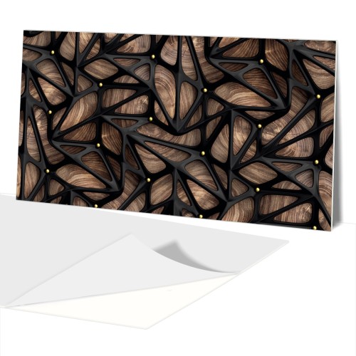 samoprzylepny Panel winylowy  Geometria Drewno