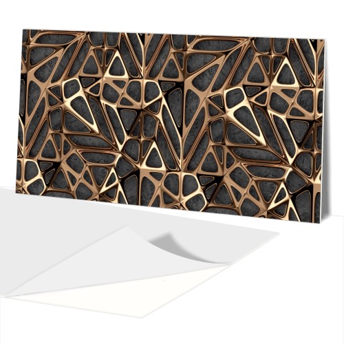 samoprzylepny Panel winylowy Złoto Geometria