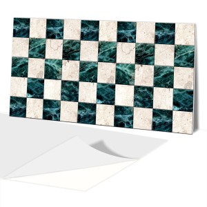 samoprzylepny Panel winylowy 100x50 PCV  Szachownica Marmur
