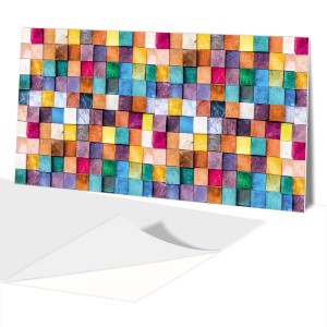 panel winylowy samoprzylepny 100x50 PCV   Drewno Bloki Kolor
