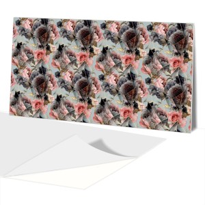 panel winylowy samoprzylepny 100x50 PCV  Kwiaty Geometria