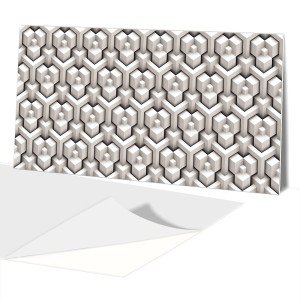 Panel Dekoracyjny 100x50 PCV  Sześciany Siatka