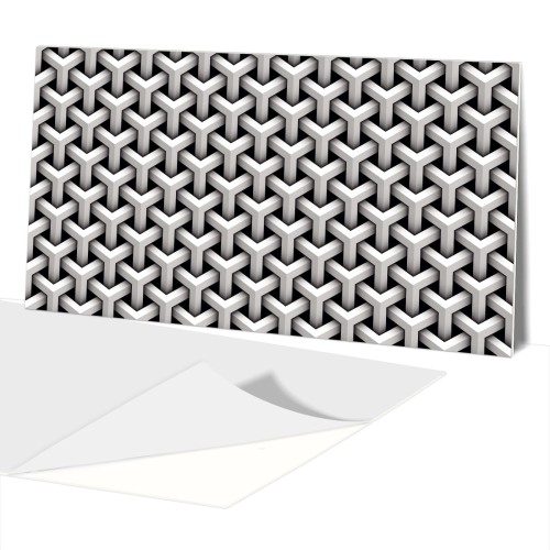 Panel Dekoracyjny 100x50 PCV  Siatka Sześcienna