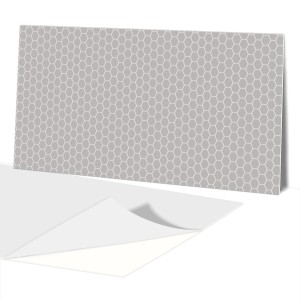 Panel Dekoracyjny 100x50 PCV  Heksagony Szarość