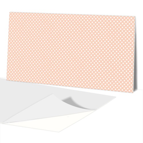 Panel Dekoracyjny 100x50 PCV  Białe kropki Polka