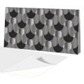 Panel Dekoracyjny 100x50 PCV  Czarno Białe Kręgi