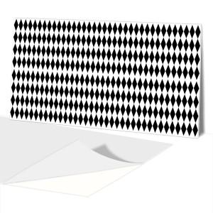 Panel Dekoracyjny 100x50 PCV  Karo Czarno Białe