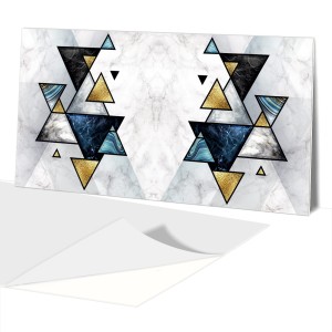 Panel Dekoracyjny 100x50 PCV  Trójkąty Marmur Abst