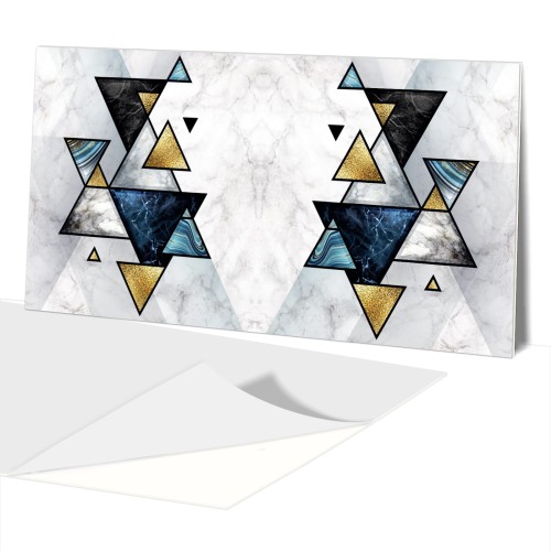 Panel Dekoracyjny 100x50 PCV  Trójkąty Marmur Abst